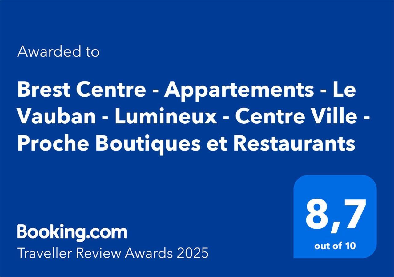 Brest Centre - Appartements - Le Vauban - Lumineux - Centre Ville - Proche Boutiques Et Restaurants Eksteriør billede